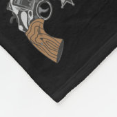 Toter Mann Hand Cowboy Schädel Crossed Guns Fleecedecke (Ecke)
