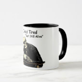 Toter müder Skater Skeleton Kaffee Tasse (VorderseiteRechts)