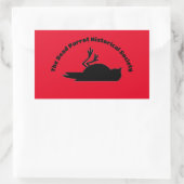 Toter Papagei Historische Gesellschaft - Der Aufkl Rechteckiger Aufkleber (Tasche)