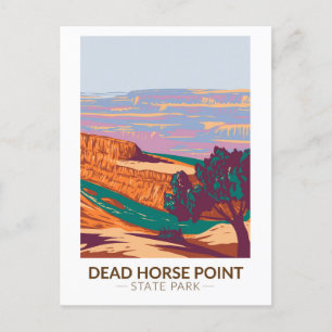 Toter Pferd Punkt Staatspark Utah Vintage Postkarte
