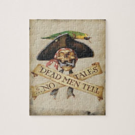 Toter Piratenschädel und Kreuzknochen Puzzle