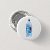 Toter Schneemann geschmolzenes Tafelwasser Button (Vorne & Hinten)