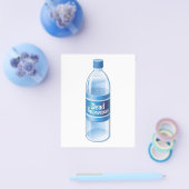 Toter Schneemann schmolz Wasser in Flaschen Flyer (Einzeln)