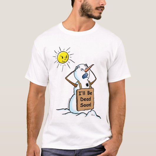 toter Schneemann T-Shirt (Vorderseite)
