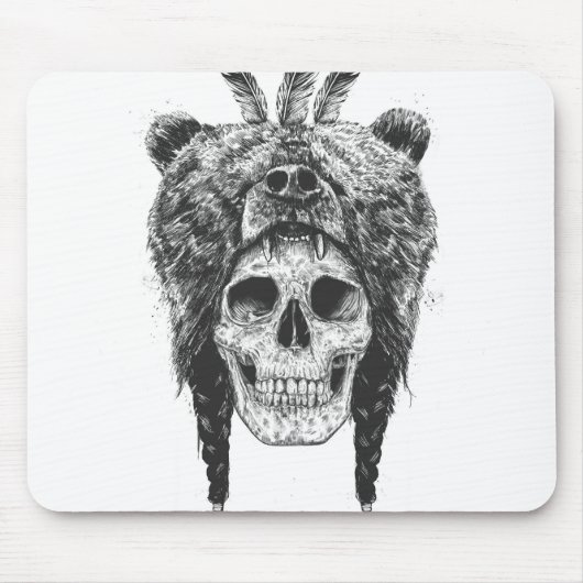 Toter Shaman (b&w) Mousepad (Vorne)