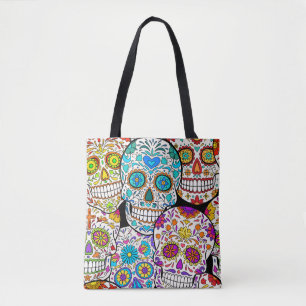 Toter Tag: Lebhafte mexikanische Muster. Tasche