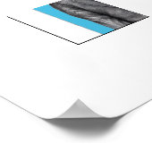 Toter Vogel in schwarzen Anzügen (Alt-Schule Blau) Poster (Ecke)