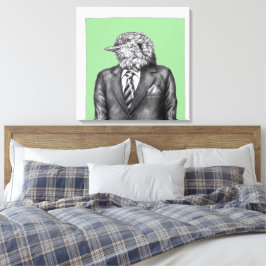 Toter Vogel in schwarzen Anzügen (Moegi) Leinwanddruck