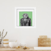 Toter Vogel in schwarzen Anzügen (Moegi) Poster (Küche)