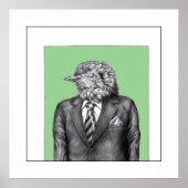 Toter Vogel in schwarzen Anzügen (Moegi) Poster (Vorne)