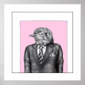 Toter Vogel in schwarzen Anzügen (Ume) Poster (Vorne)