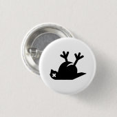 Toter Vogel-Piktogramm-Knopf Button (Vorne & Hinten)