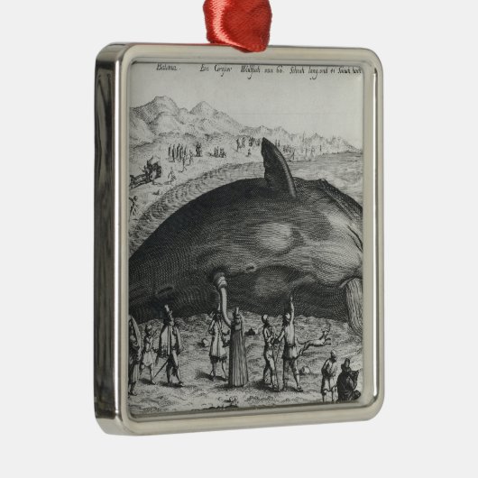 Toter Wal Silbernes Ornament (Rechts)