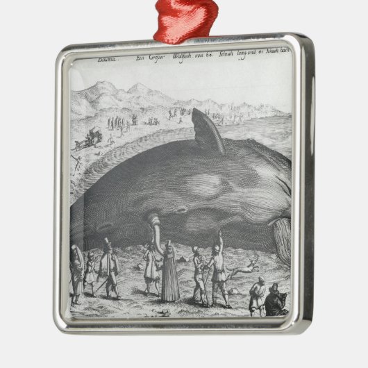 Toter Wal Silbernes Ornament (Links)