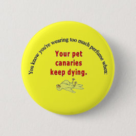 Toter zitronengelber Knopf Button