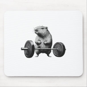 Toterheben Capybara Lustige Fitness Nagetier Liebh Mousepad