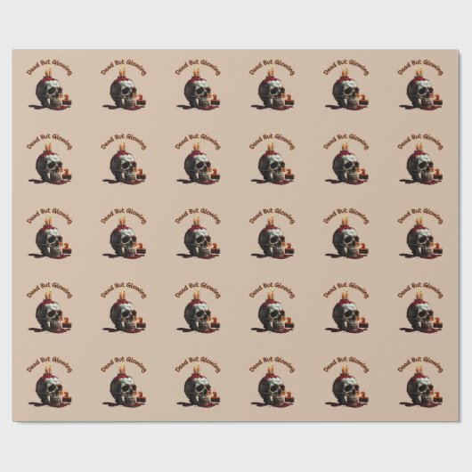 Totes, aber glühendes Papier, Díade los Muertos Wr Geschenkpapier (Flach)