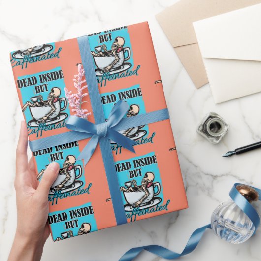 Totes, aber koffeiniertes Kaffeelett Geschenkpapier (Schenken)