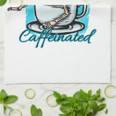 Totes, aber koffeiniertes Kaffeelett Geschirrtuch (Gefaltet)