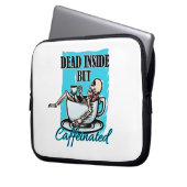 Totes, aber koffeiniertes Kaffeelett Laptopschutzhülle (Vorderseite Links)