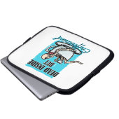 Totes, aber koffeiniertes Kaffeelett Laptopschutzhülle (Vorne Knopf)