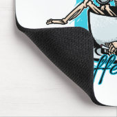 Totes, aber koffeiniertes Kaffeelett Mousepad (Ecke)