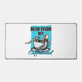 Totes, aber koffeiniertes Kaffeelett Schreibtischunterlage (Vorderseite)