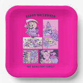 Totes, aber noch Niedliches Halloween Pappteller (Vorderseite)