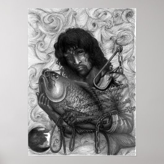 Totes Augenplakat, Vannak auf einem Haken Poster (Vorne)