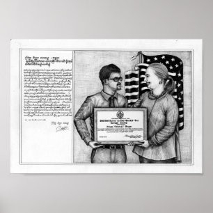 Totes Augentropfen von Vannak und Hillary Clinton Poster