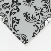 Totes Damast-Zuckerschädel-Muster Fleecedecke (Ecke)