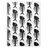 totes Fischskelett Notizblock (Vorderseite)