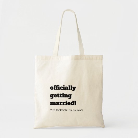 Totes Getting Married Braut-Tasche Tragetasche (Vorne)