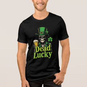 Totes Glück - Irish Skeleton St. Patrick's Day Tri-Blend Shirt