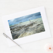 Totes Holz im rechteckigen Pazifik-Aufkleber Rechteckiger Aufkleber (Umschlag)