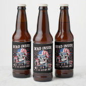 Totes Innen, aber es ist das Skelett vom 4. Juli Bierflaschenetikett (Flaschen)