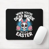 Totes Innen, aber es ist Ostern Schädelknochen, so Mousepad (Mit Mouse)