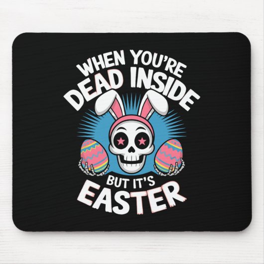 Totes Innen, aber es ist Ostern Schädelknochen, so Mousepad (Vorne)