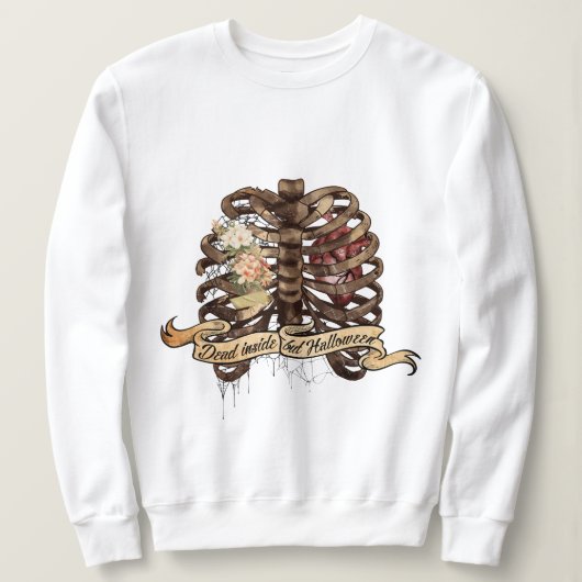 Totes Innen, aber Halloween Sweatshirt (Design vorne)