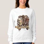 Totes Innen, aber Halloween Sweatshirt (Vorderseite)