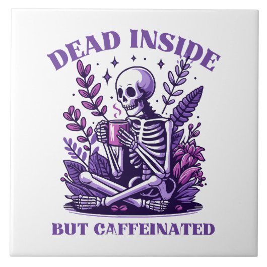 Totes Inneres, aber koffeiniert Fliese (Vorderseite)