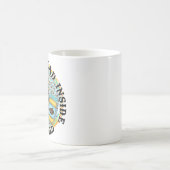Totes Inneres, aber koffeiniert Kaffeetasse (Mittel)