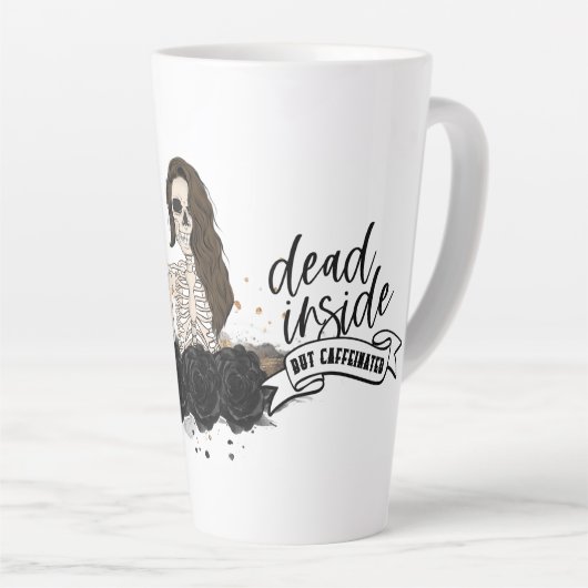 Totes Inneres, aber koffeiniert Milchtasse (Rechte Ecke)