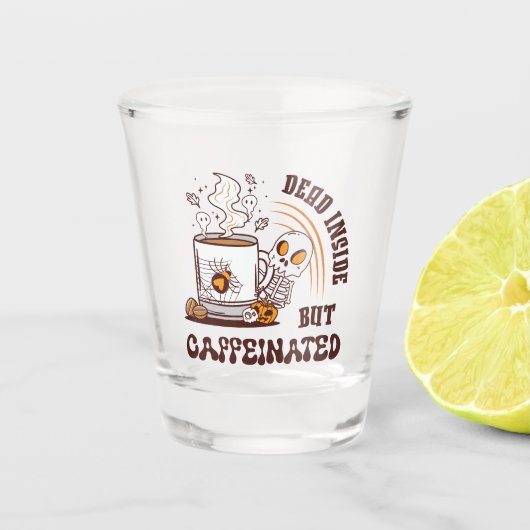 Totes Inneres, aber koffeiniert Schnapsglas (Vorderseite)