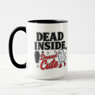 Totes Inneres, Niedlich gekleidet - Halloween-Tass Tasse