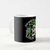 Totes Inside Aber Feelin' Lucky Skull St Patrick's Kaffeetasse (Vorderseite Links)