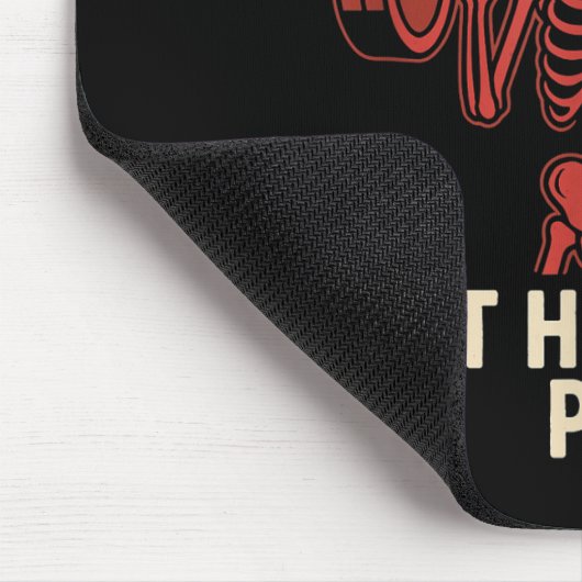 Totes Inside aber Hitze Prs - Funny Skeleton Gym L Mousepad (Ecke)