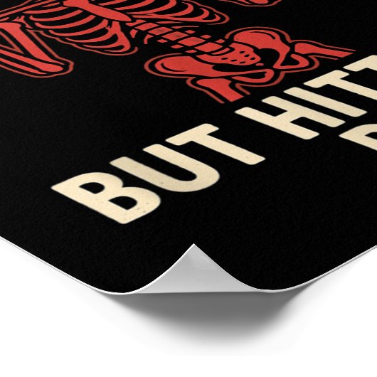 Totes Inside aber Hitze Prs - Funny Skeleton Gym L Poster (Ecke)