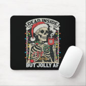 Totes Inside aber Jolly Af Funny Skeleton Lights C Mousepad (Mit Mouse)
