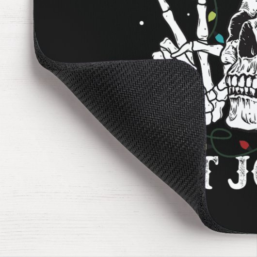 Totes Inside aber Jolly Af Skeleton Weihnachten Mousepad (Ecke)